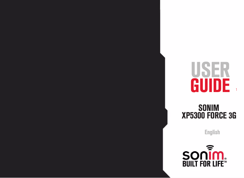 Page 1 de la notice Manuel utilisateur Sonim XP5300