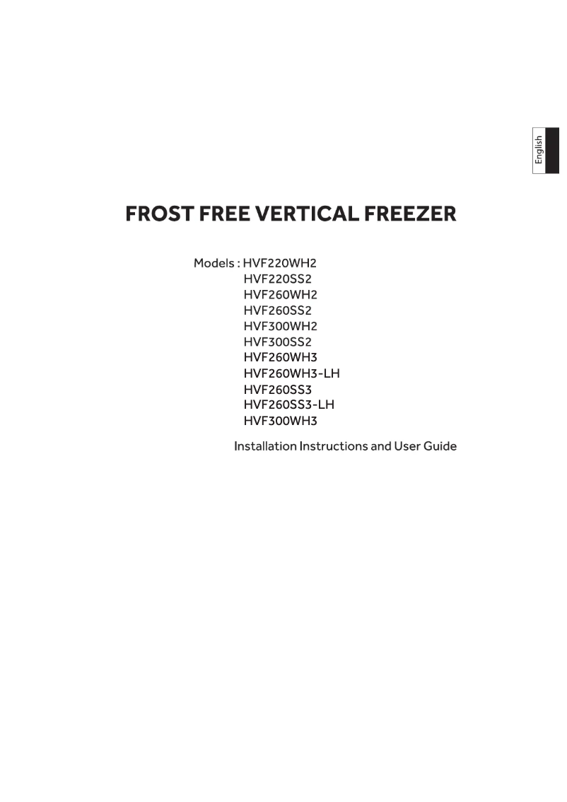 Page n°1 - Informations de garantie Haier HVF260WH3