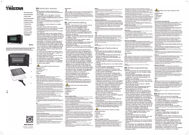 Image de la première page du manuel de l'appareil OV-3615