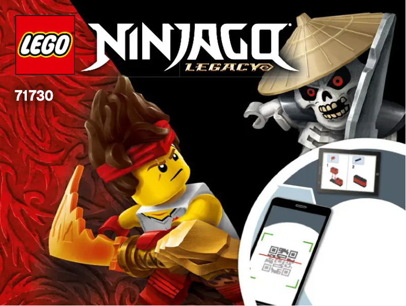 First page image of the manual for Ninjago 71730