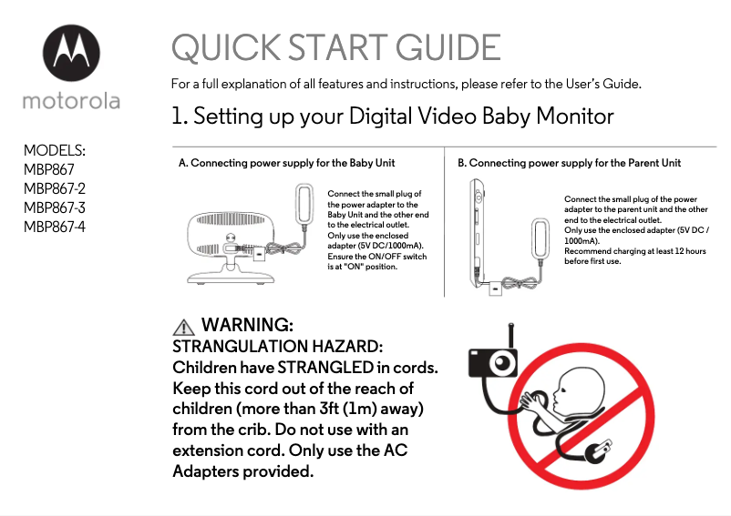 Image de la première page du manuel de l'appareil MBP867-4