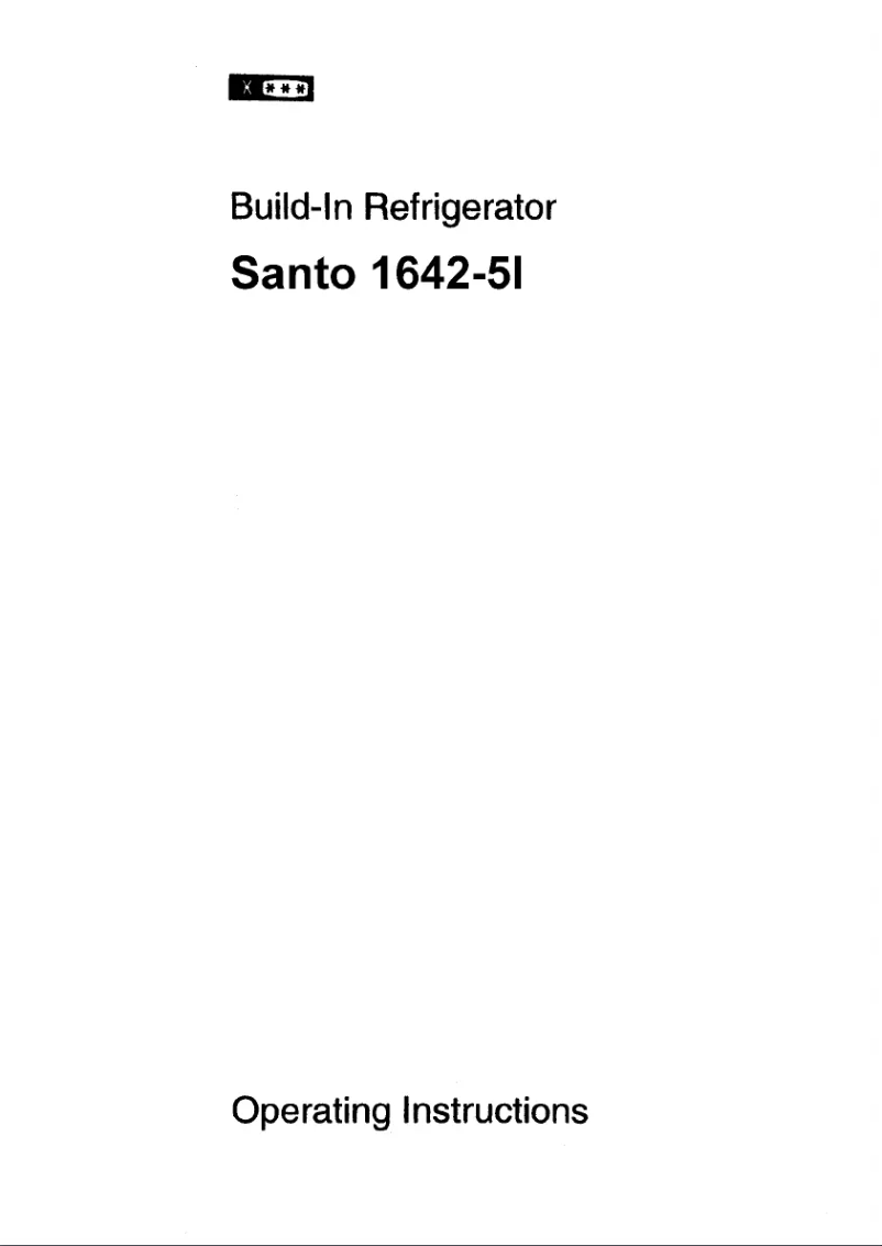 Page n°1 - Manuel utilisateur AEG Santo 1642 I