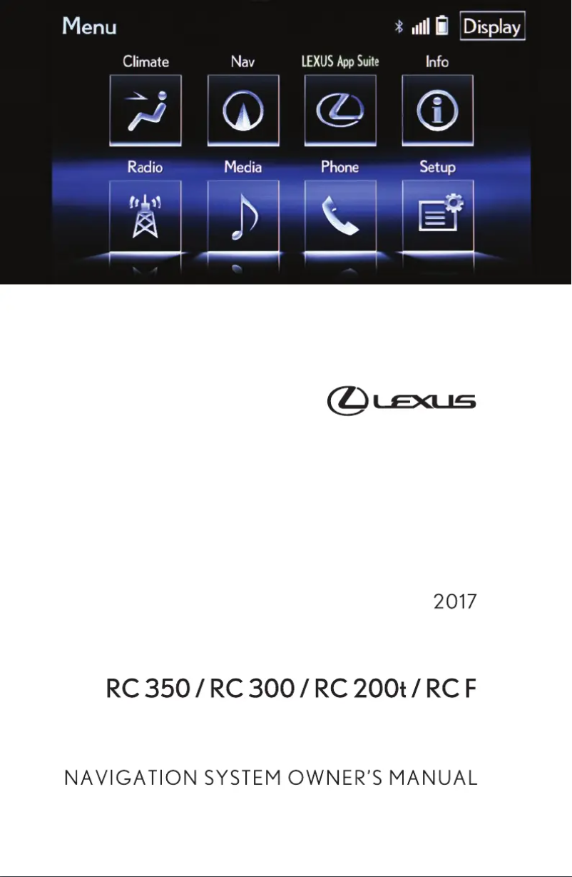 Imagen de la primera página del manual del dispositivo RC 350 (2017)