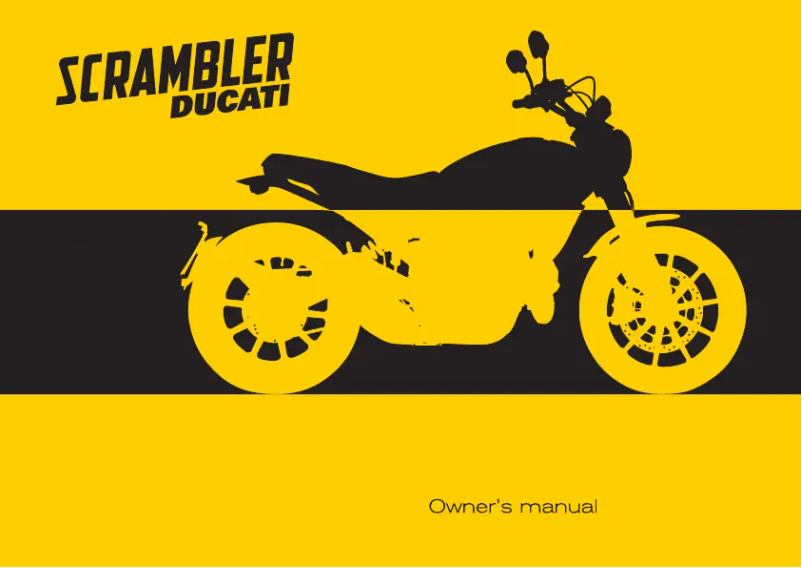 Image de la première page du manuel de l'appareil Scrambler 800 (2015)