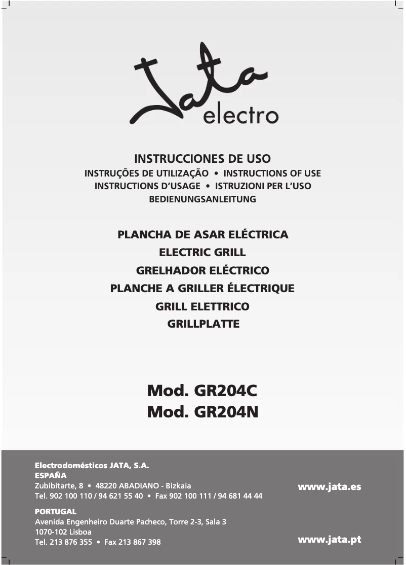 Página 1 del manual Manual de usuario Jata GR204N