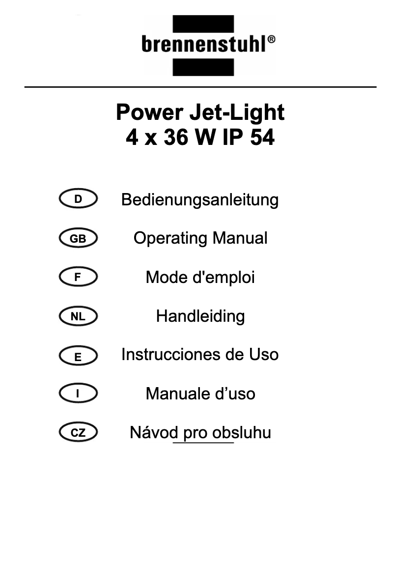 Page n°1 - Manuel utilisateur Brennenstuhl 1172620