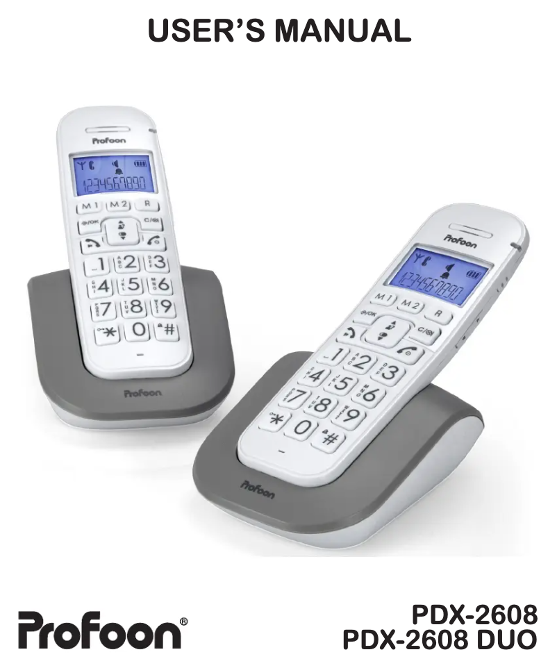 Página 1 del manual Manual de usuario Profoon PDX-2608