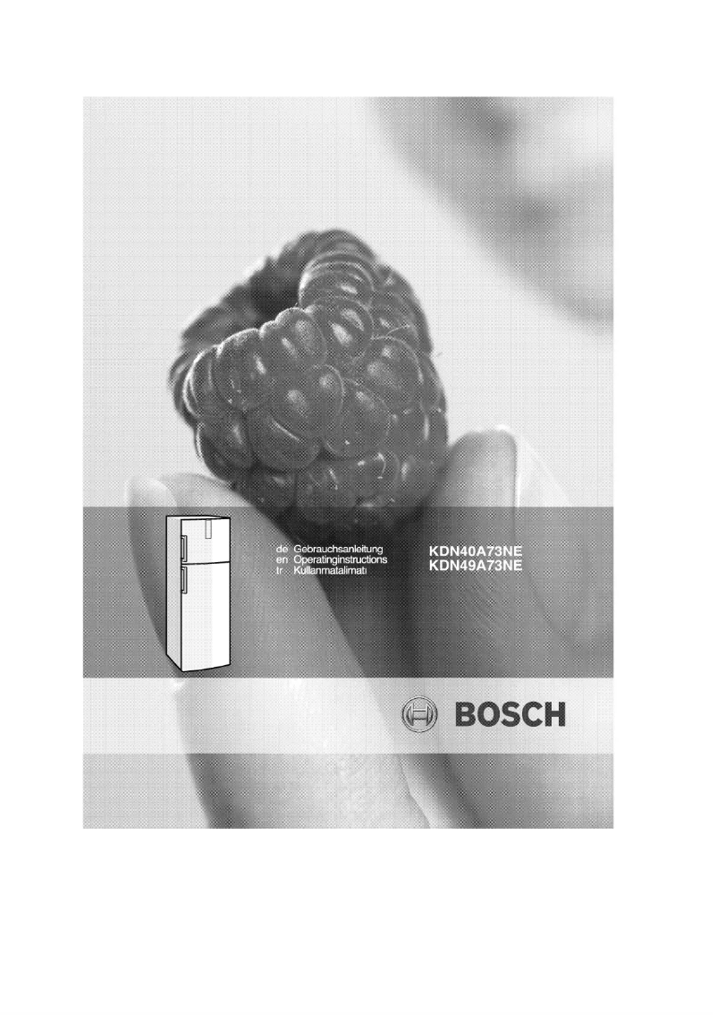 Página 1 del manual Manual de usuario Bosch KDN49A73NE