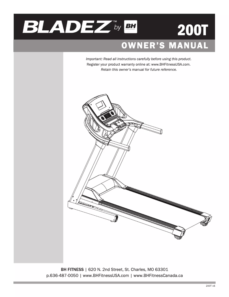 Página 1 del manual Manual de usuario Bladez 200T