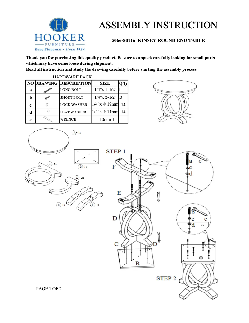 Image de la première page du manuel de l'appareil 5066-80116