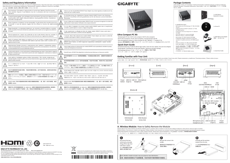 Image de la première page du manuel de l'appareil GB-BLCE-4000C
