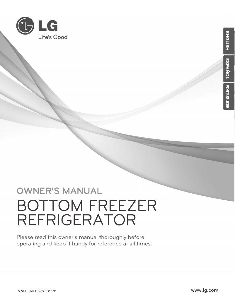 Page n°1 - Manuel utilisateur LG GRL2188EP