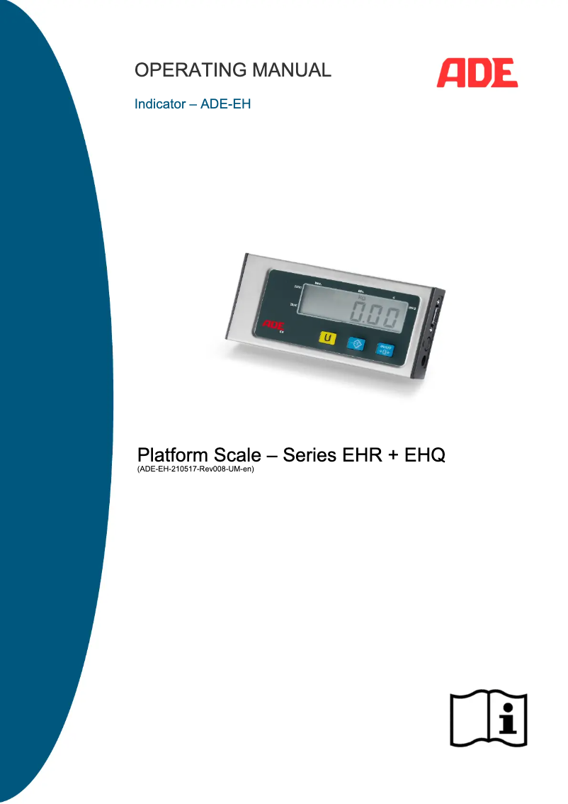 Image de la première page du manuel de l'appareil ADE-EH