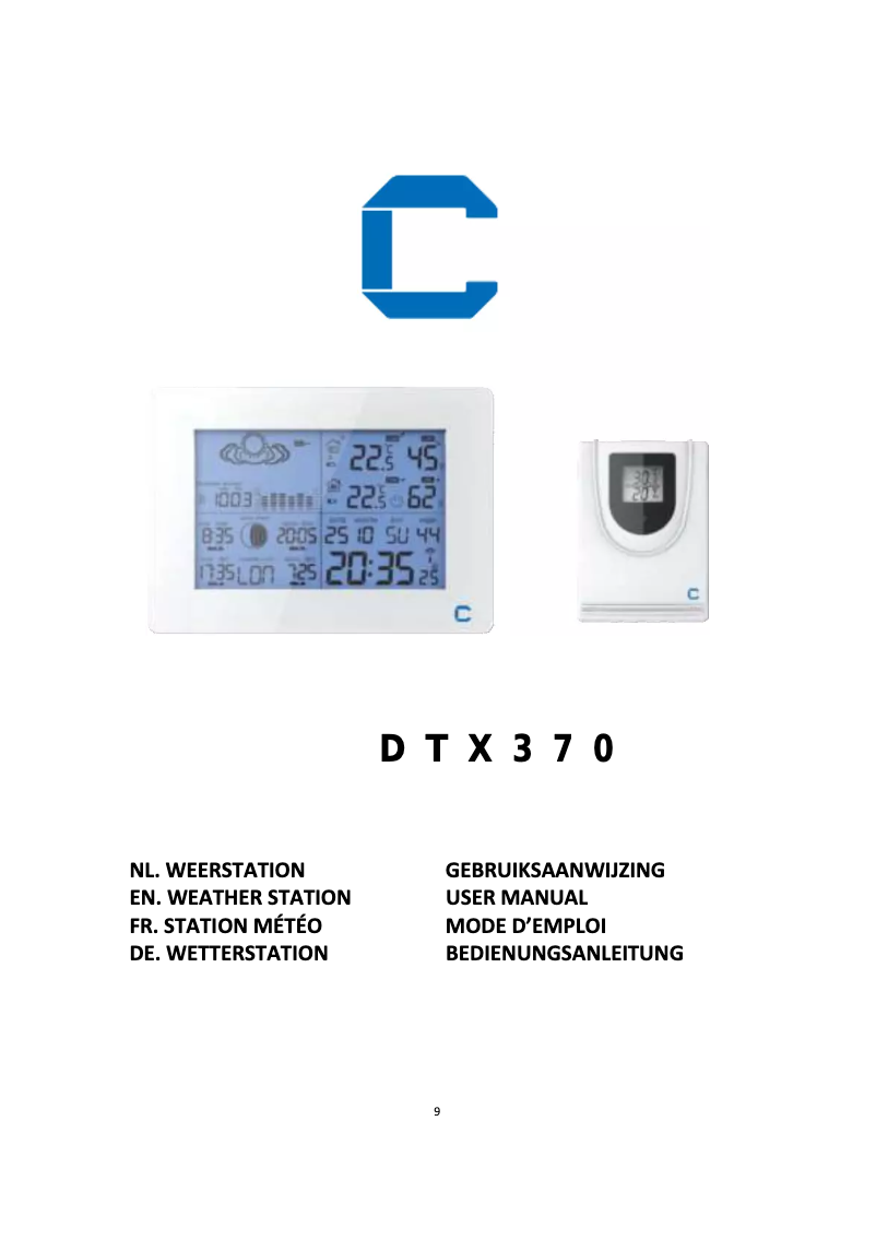 Página 1 del manual Manual de usuario Cresta DTX370