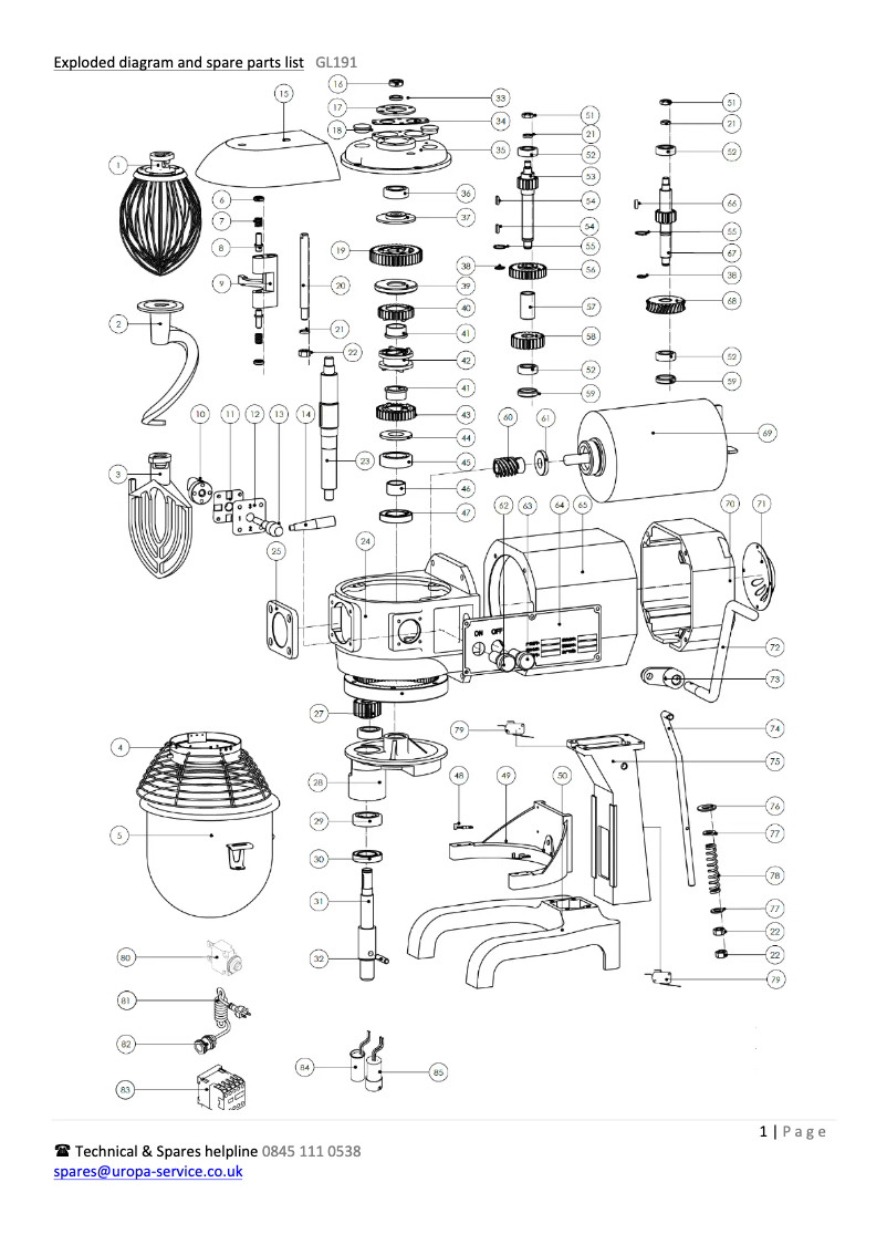 Image de la première page du manuel de l'appareil GL191