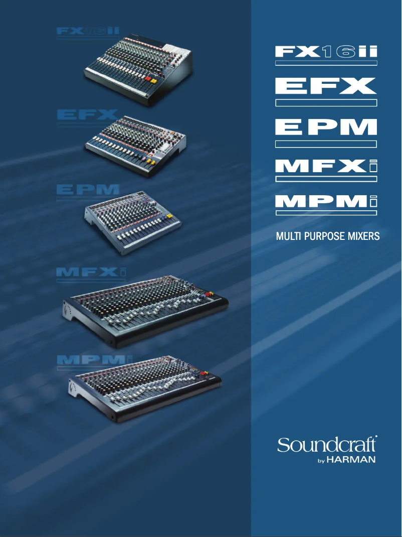 Page 1 de la notice Brochure Soundcraft EPM 8