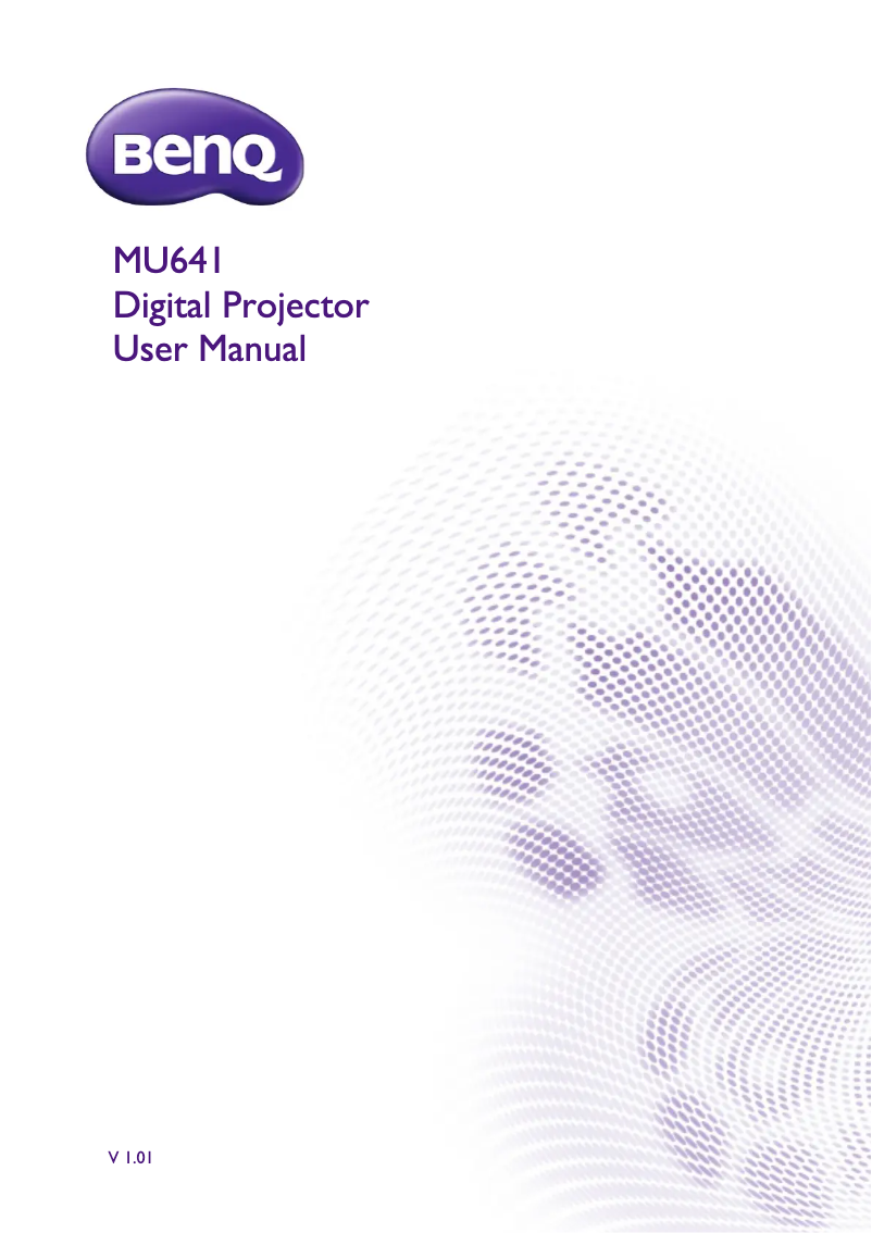 Image de la première page du manuel de l'appareil MU641