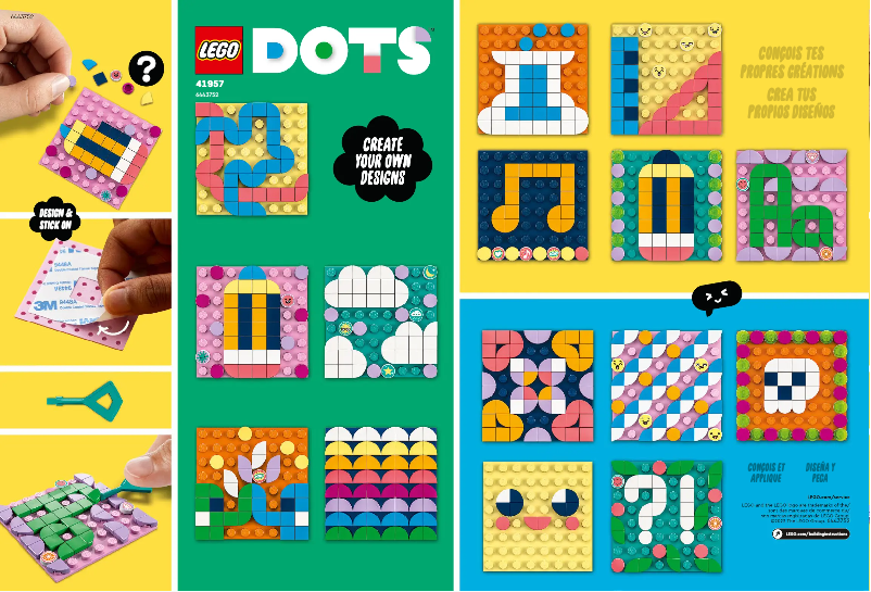 Page 1 de la notice Manuel utilisateur Lego DOTS 41957