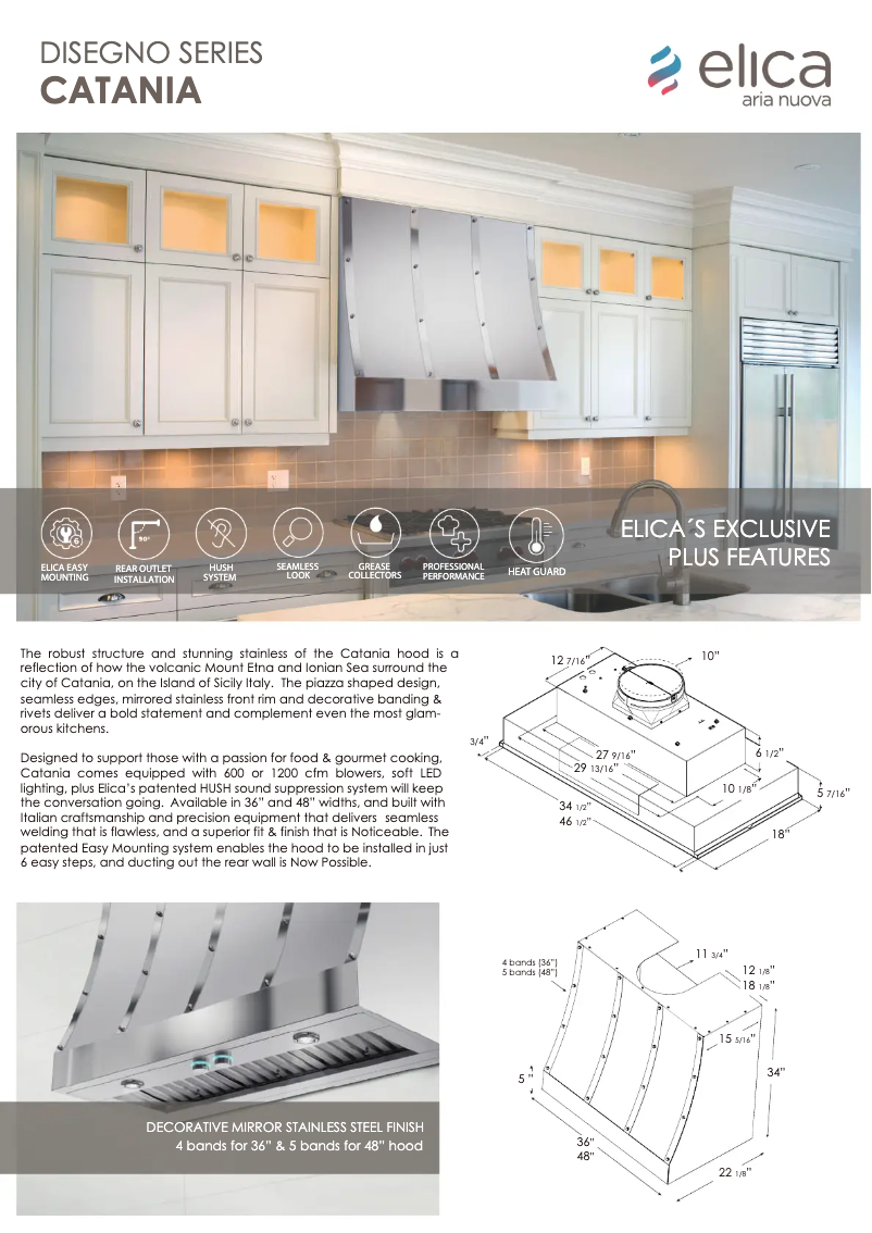 Image de la première page du manuel de l'appareil Catania ECTX48SS