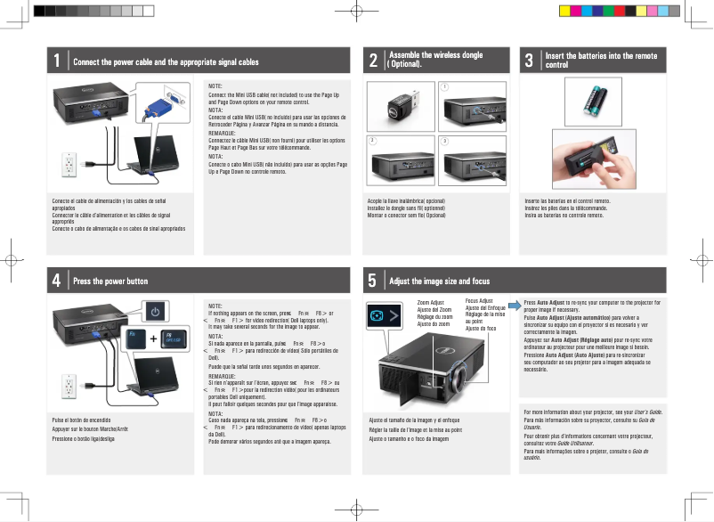 Page n°1 - Guide d'installation Dell 7700HD