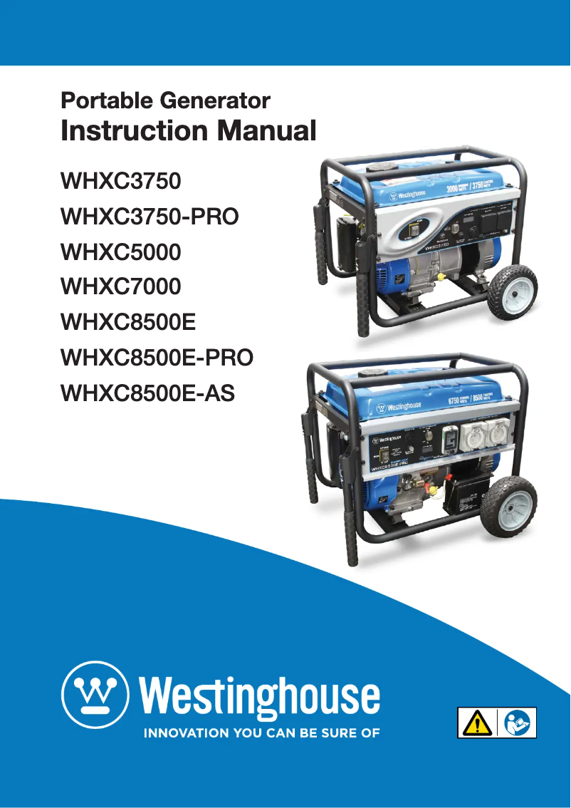 Page 1 de la notice Manuel utilisateur Westinghouse WHXC7000