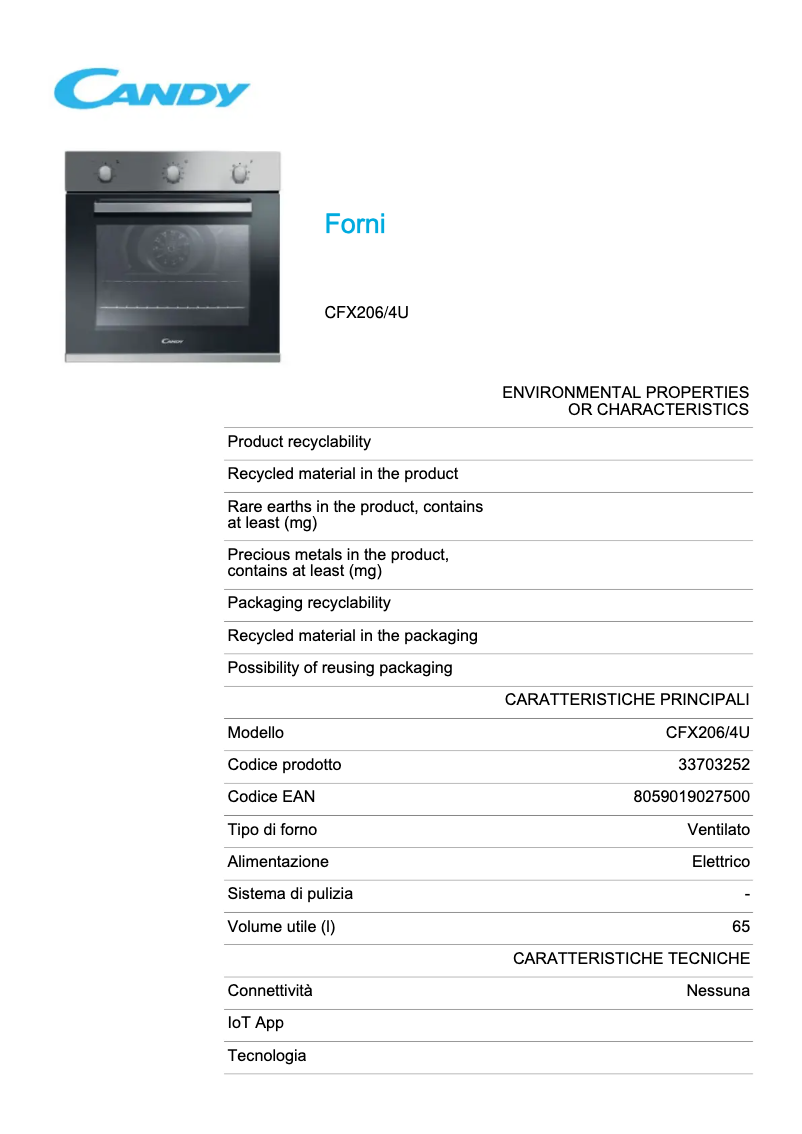 Image de la première page du manuel de l'appareil CFX206/4U