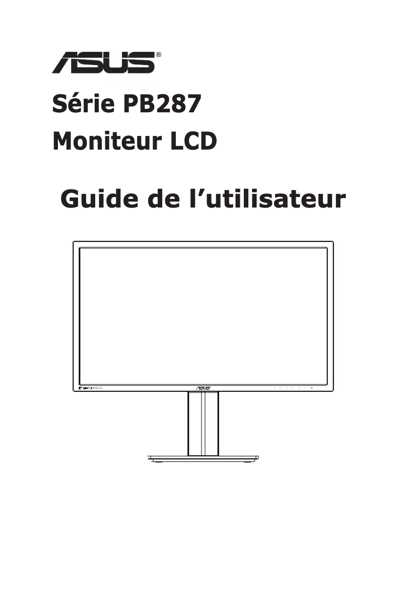 Page n°1 - Manuel utilisateur Asus PB287Q