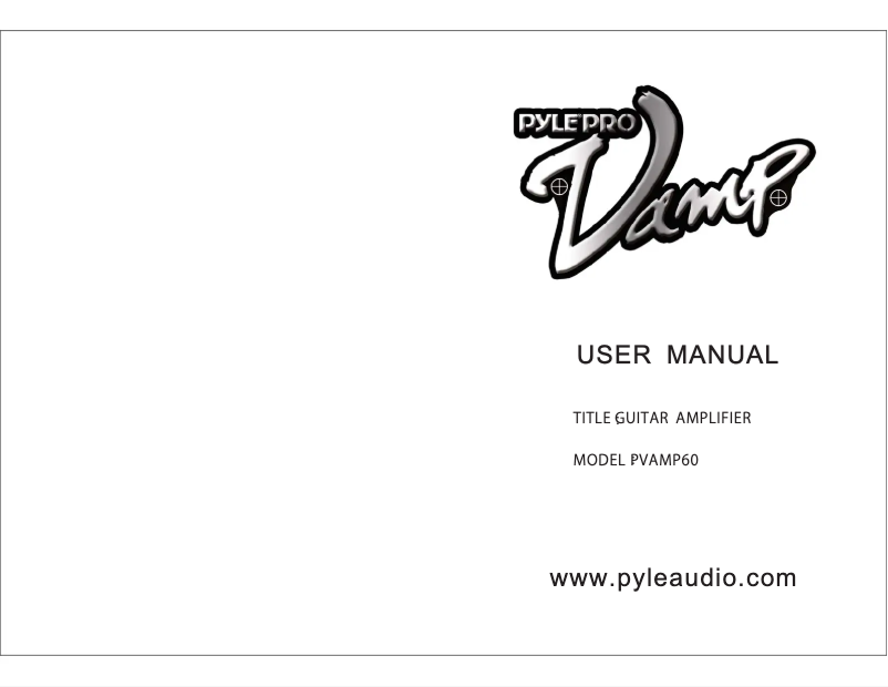 Page 1 de la notice Manuel utilisateur Pyle PVAMP60