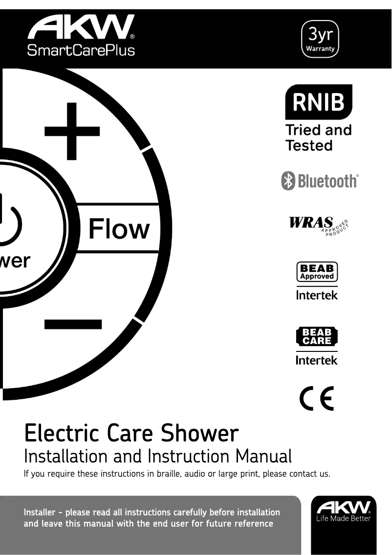 Page 1 de la notice Manuel utilisateur AKW SmartCare Plus 29011WH