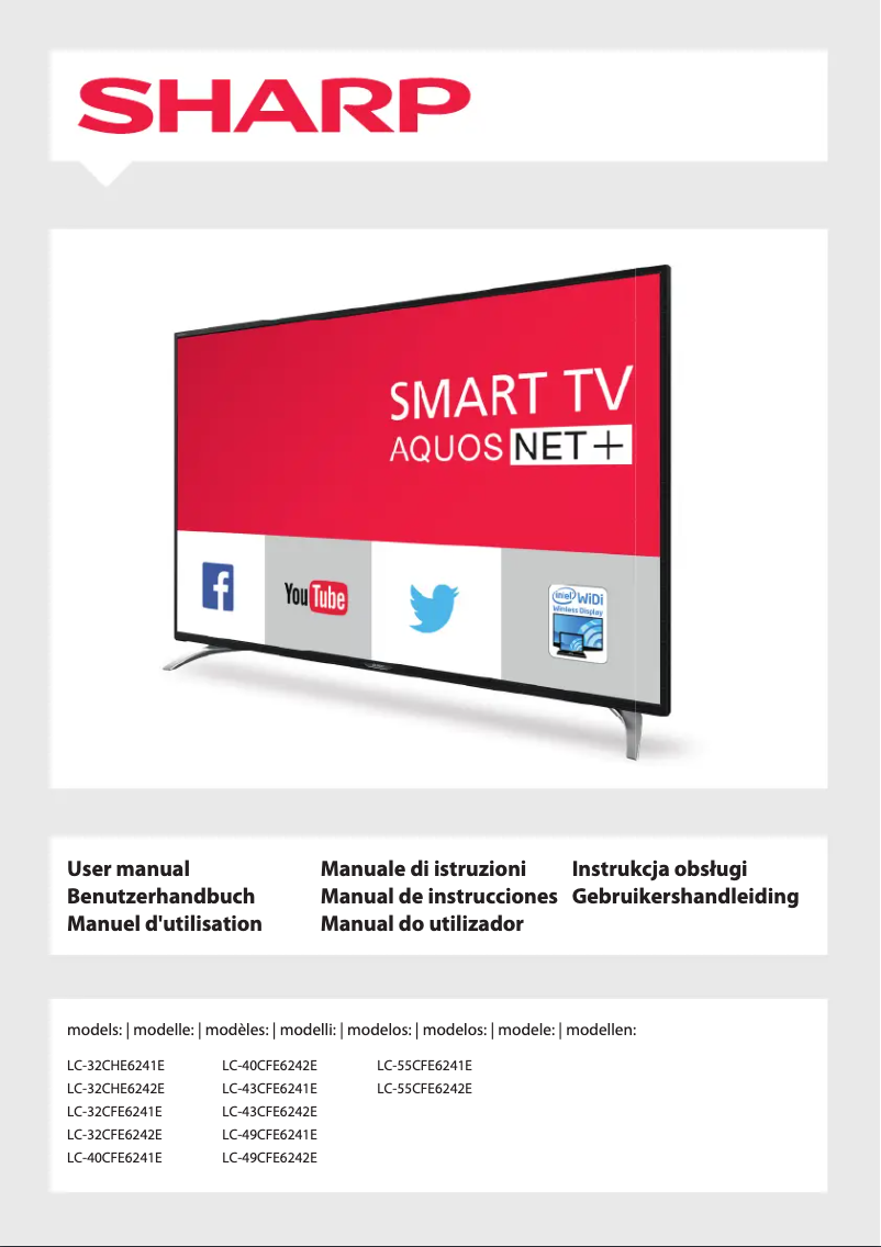 Page n°1 - Manuel utilisateur Sharp LC-43CFE6242E
