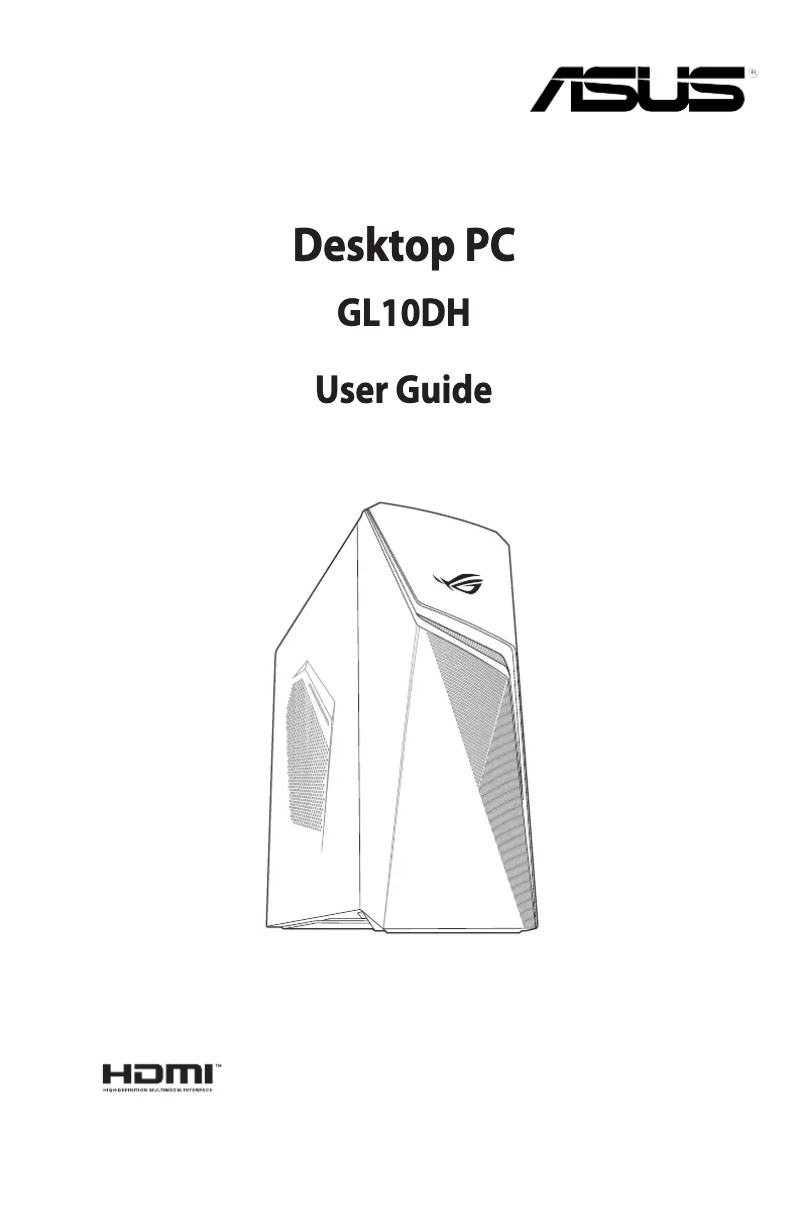 Image de la première page du manuel de l'appareil Rog Strix GA10DH