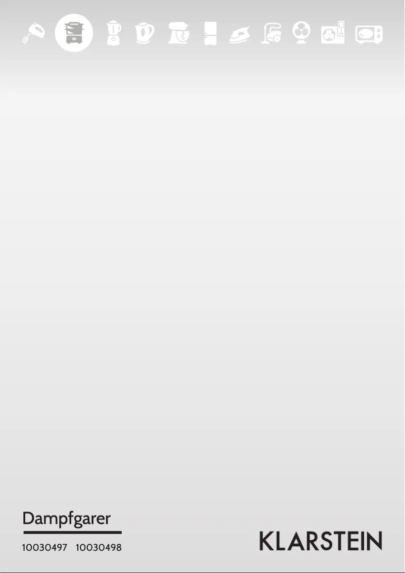 Página 1 del manual Manual de usuario Klarstein Steam Spa