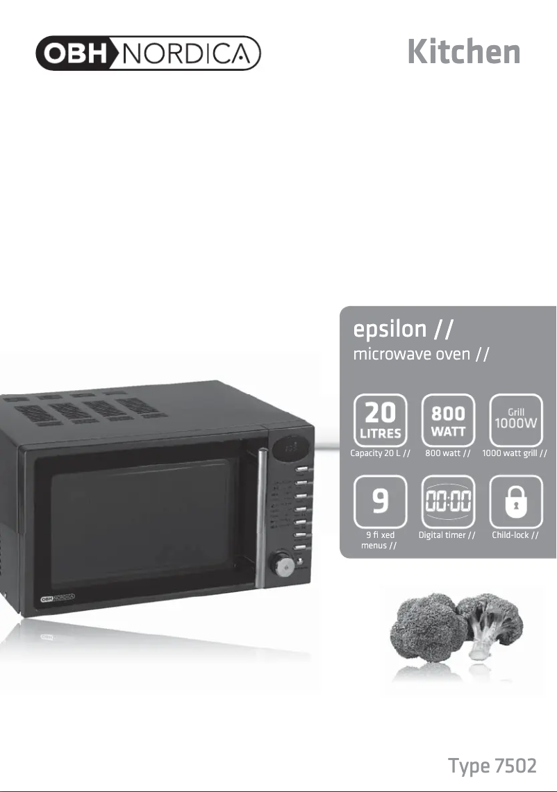 Image de la première page du manuel de l'appareil 7502 Epsilon