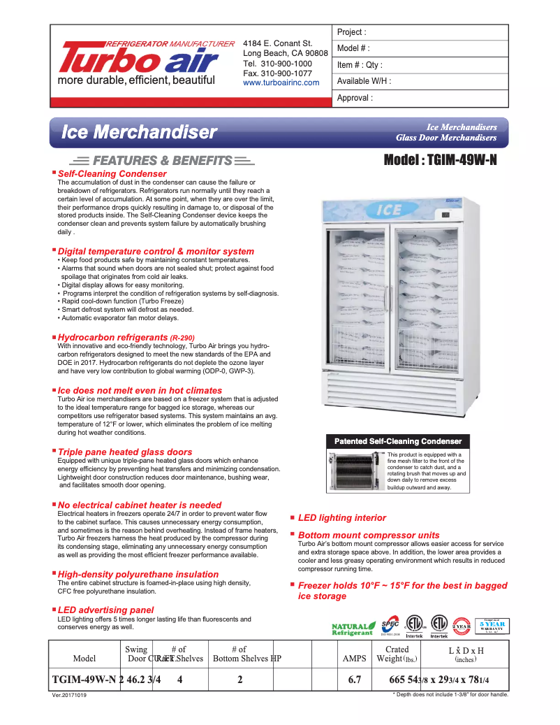 Image de la première page du manuel de l'appareil TGIM-49