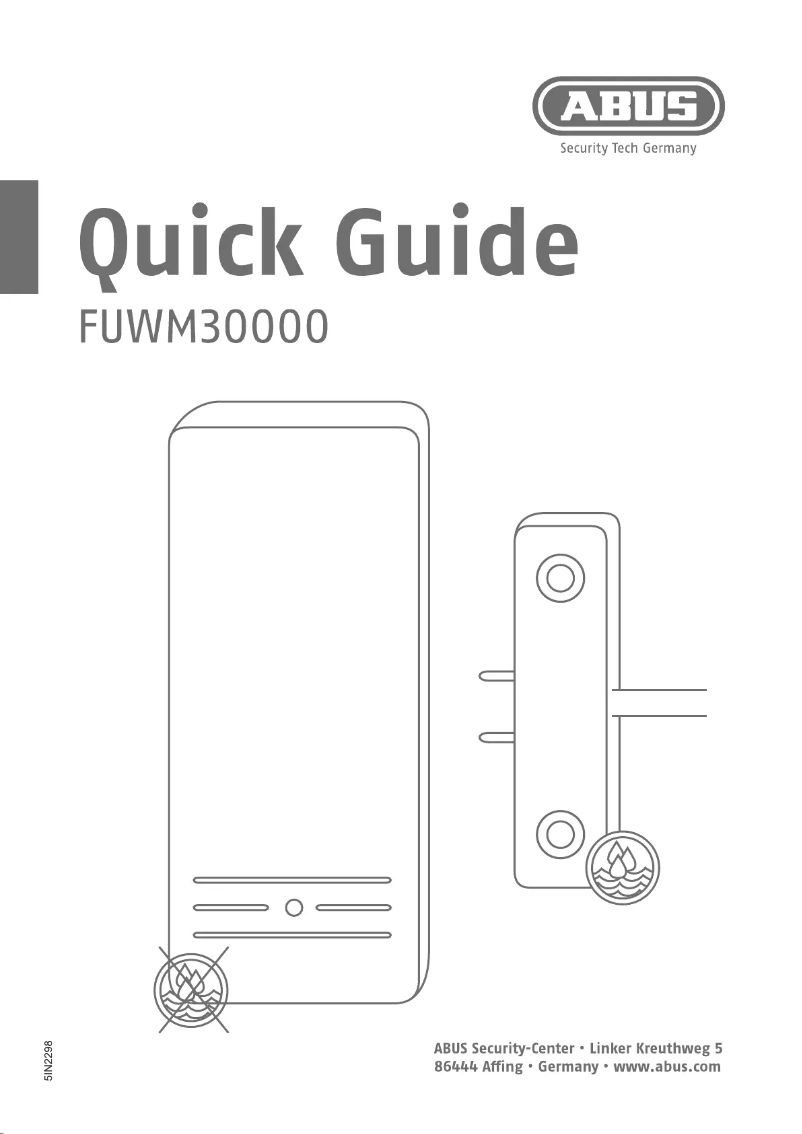 Page 1 de la notice Manuel utilisateur Abus FUWM30000