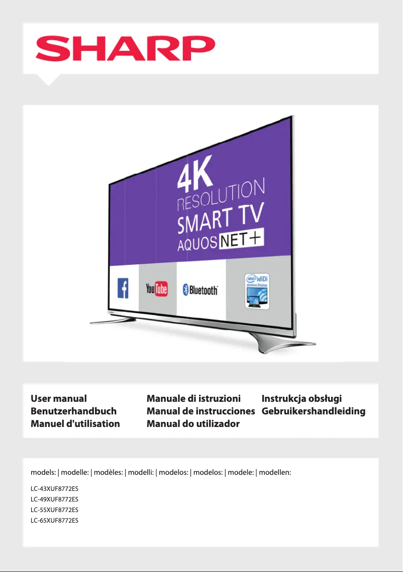 Page n°1 - Manuel utilisateur Sharp LC-65XUF8772ES