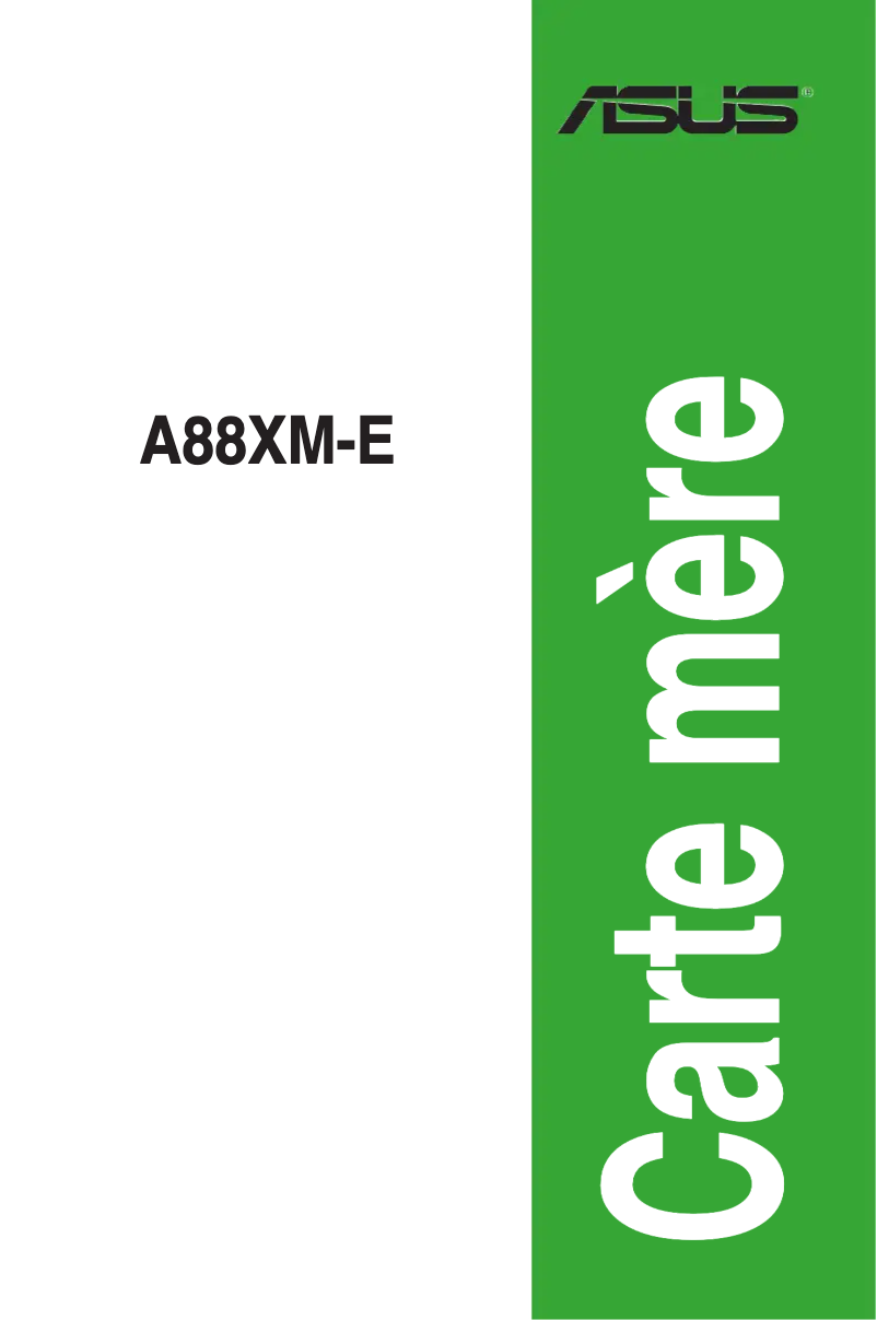 Page 1 de la notice Manuel utilisateur Asus A88XM-E