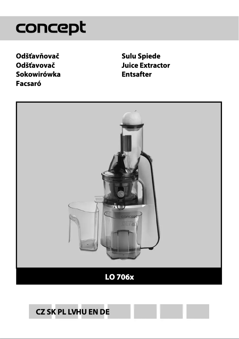 Image de la première page du manuel de l'appareil LO7066