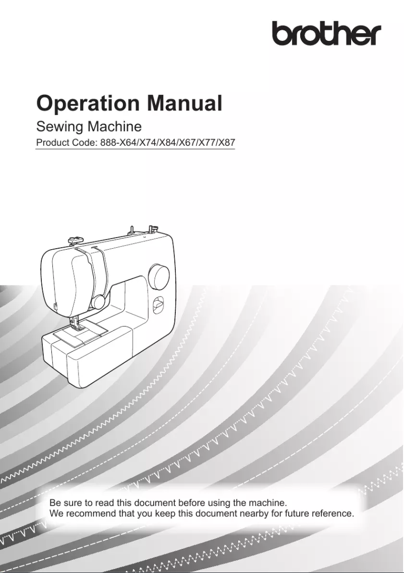 Page 1 de la notice Manuel utilisateur Brother X10