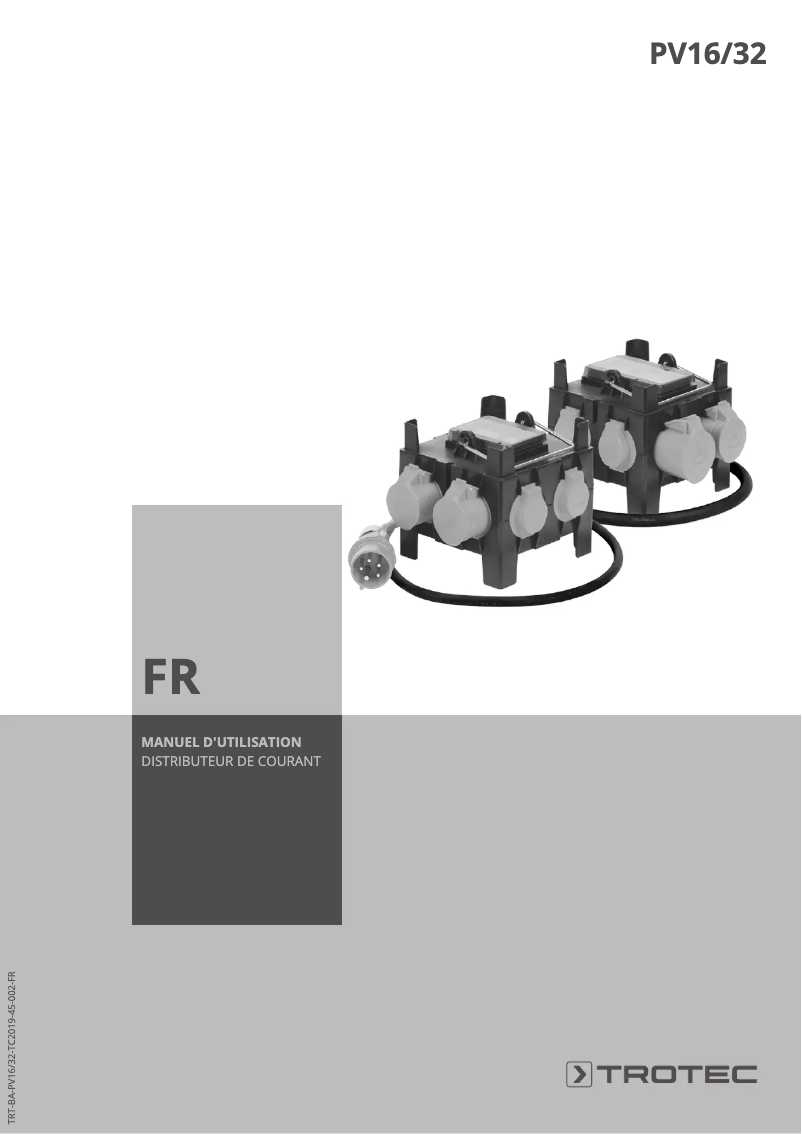 Image de la première page du manuel de l'appareil PV32