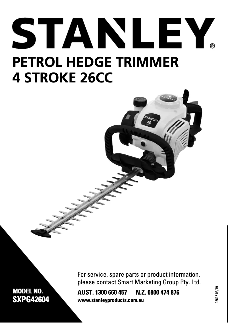 Image de la première page du manuel de l'appareil SXPG42604