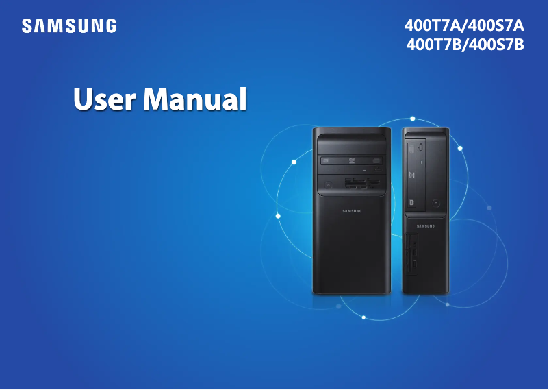 Page 1 de la notice Manuel utilisateur Samsung DP400S7B-EXP