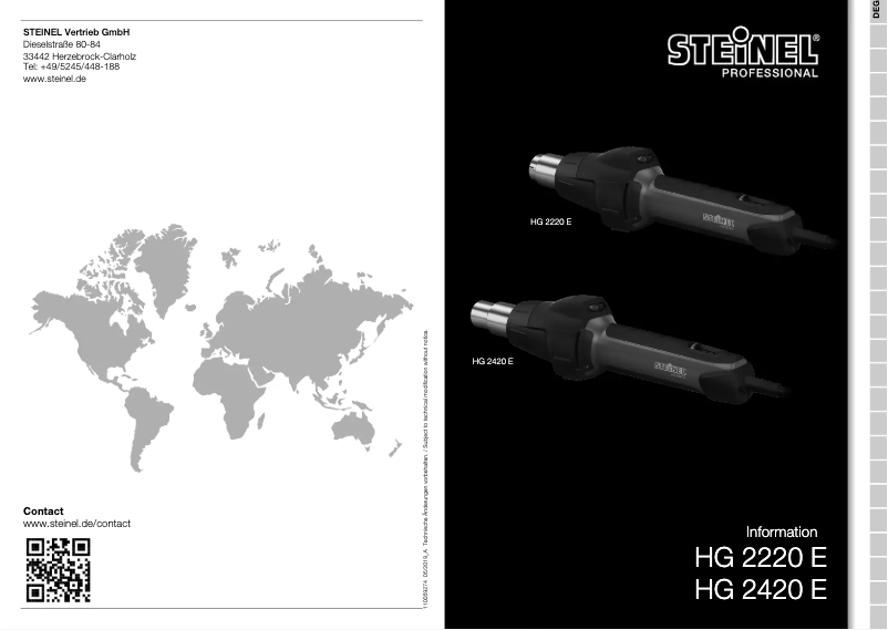 Imagen de la primera página del manual del dispositivo HG 2220 E