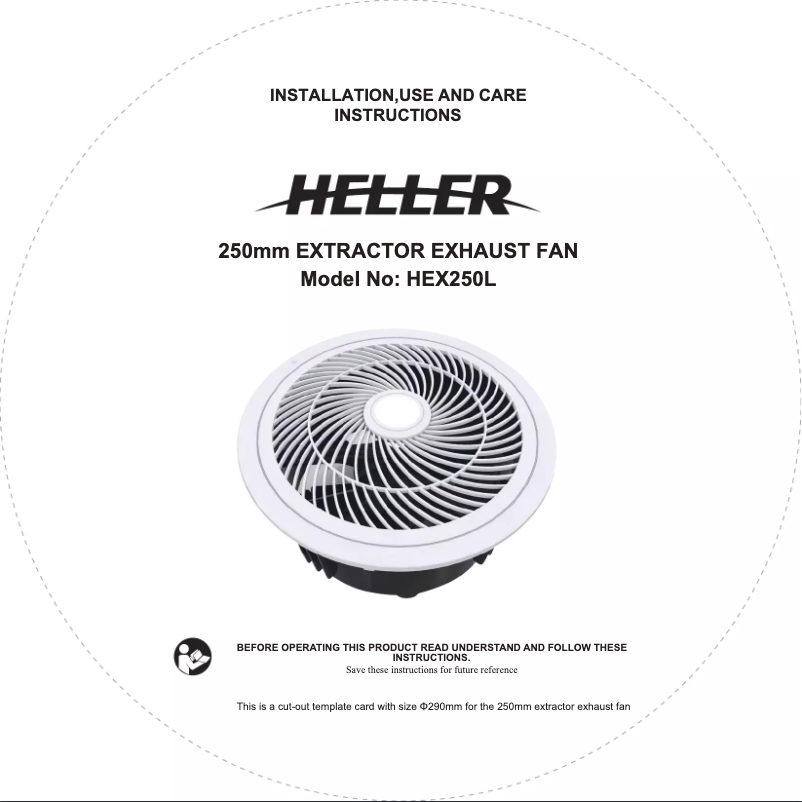 Image de la première page du manuel de l'appareil HEX250L