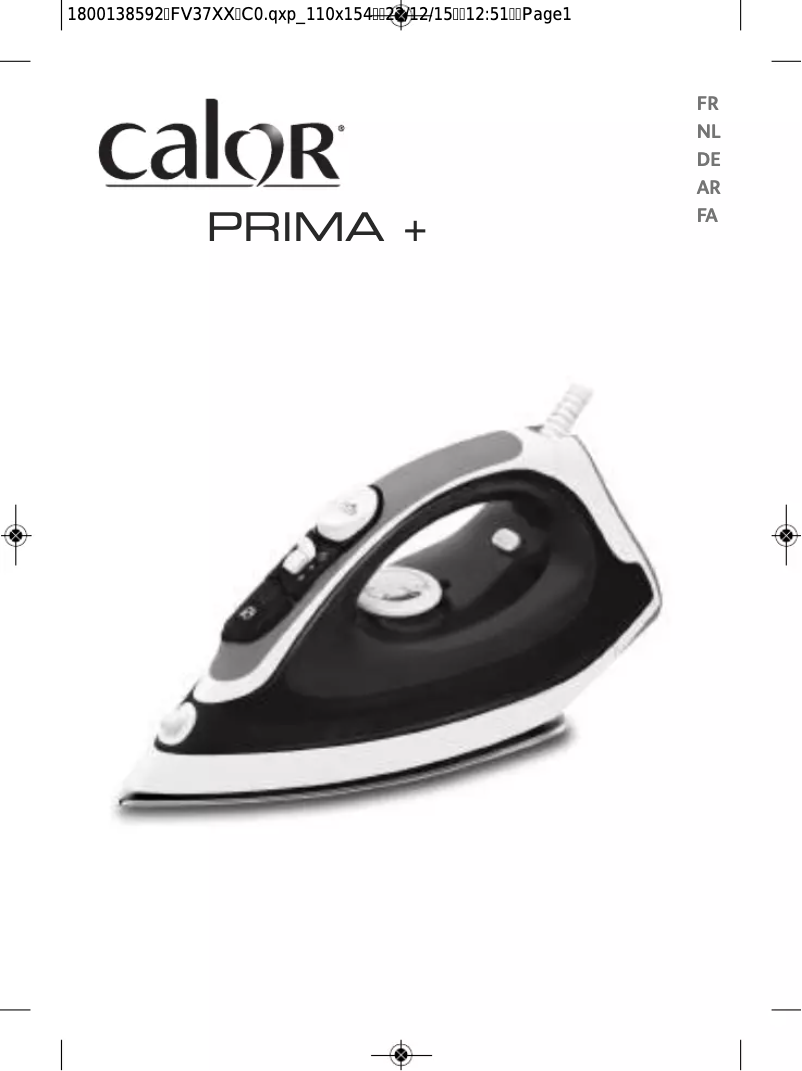 Image de la première page du manuel de l'appareil Prima +