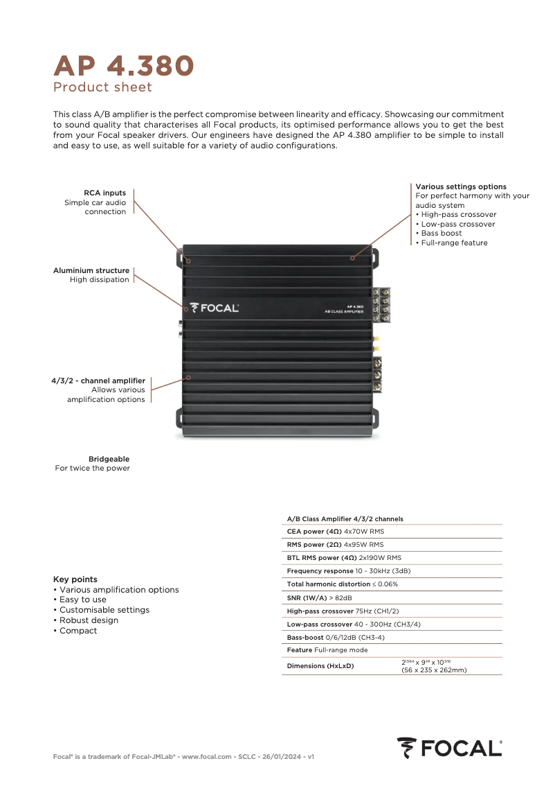 Image de la première page du manuel de l'appareil AP 4.380