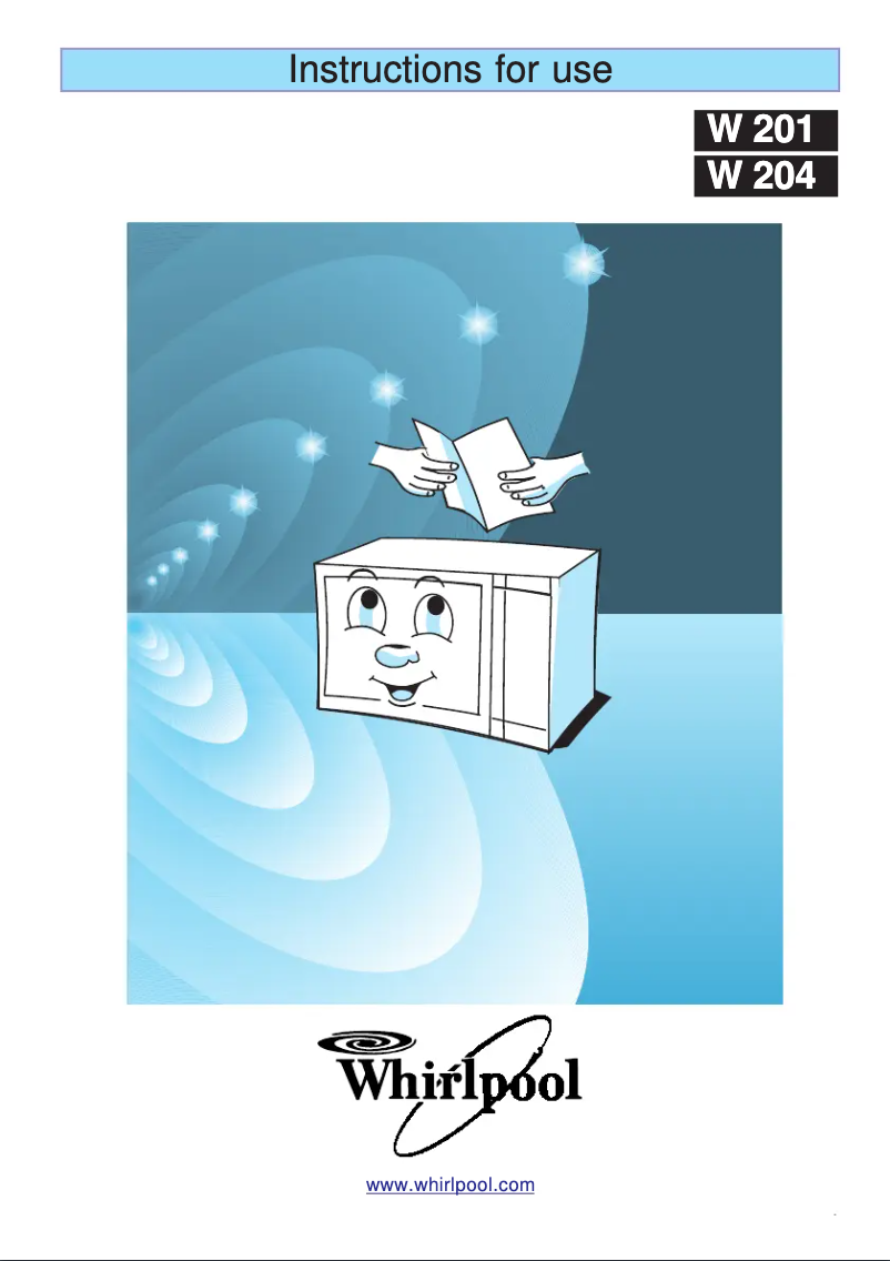 Page 1 de la notice Manuel utilisateur Whirlpool AMW 201/Alu