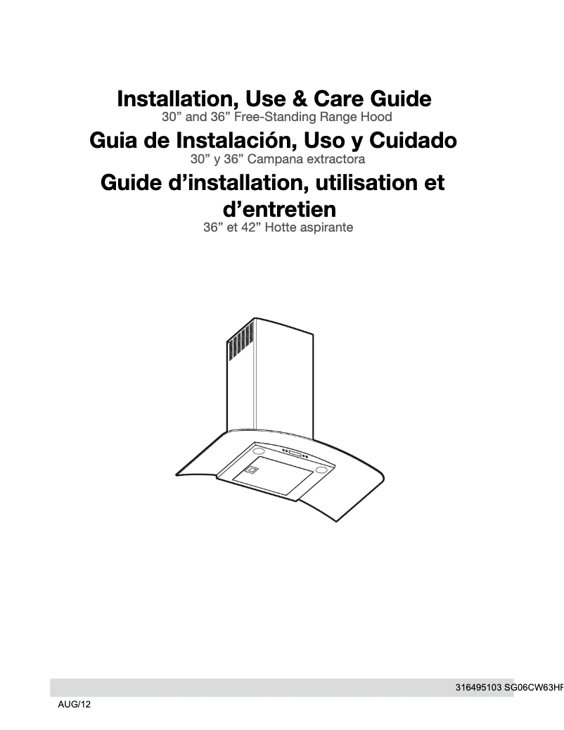Page n°1 - Manuel utilisateur Frigidaire RH36WC60GS