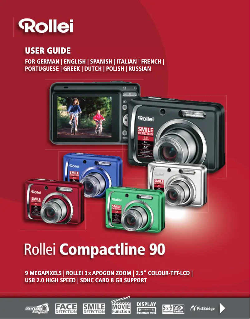 Page 1 de la notice Manuel utilisateur Rollei Compactline 90