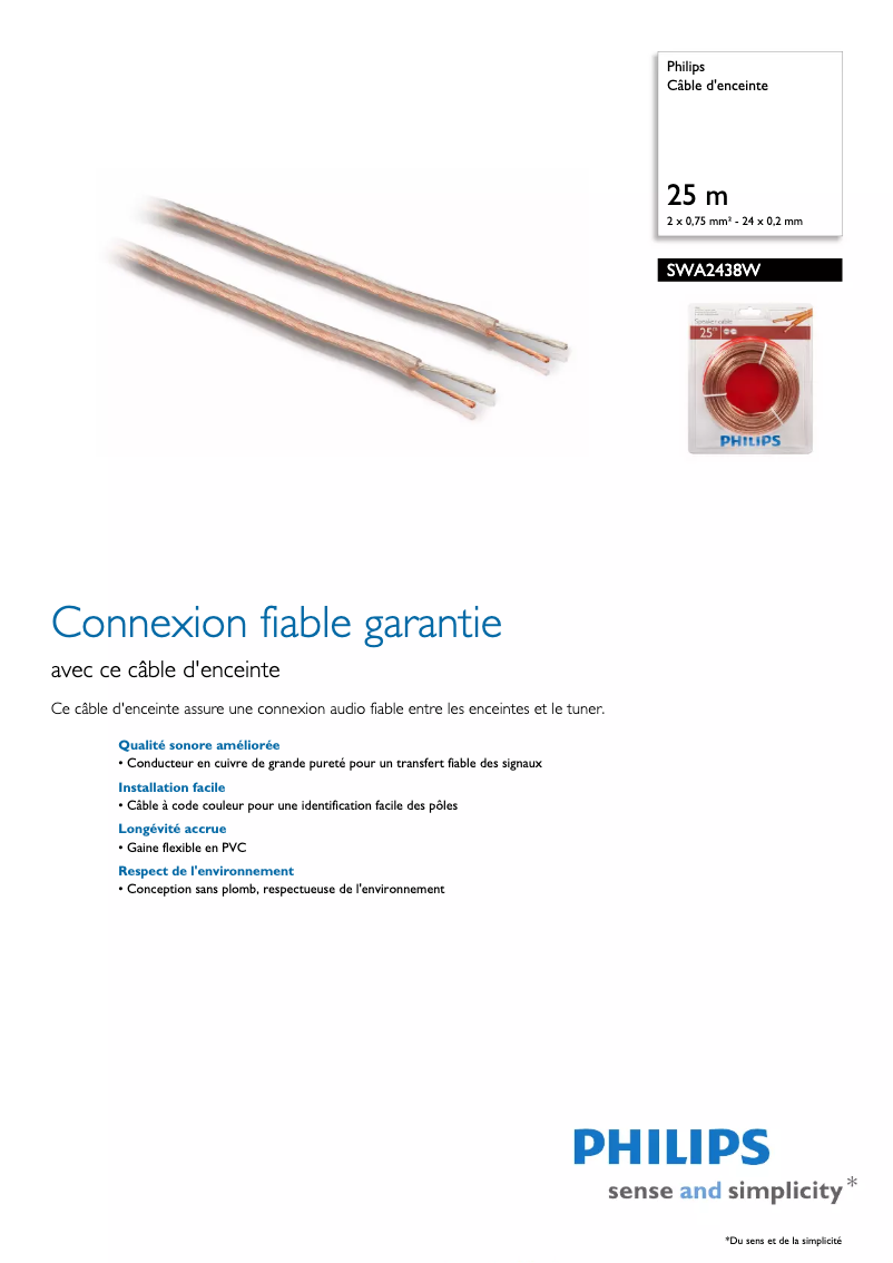 Imagen de la primera página del manual del dispositivo SWA2438W